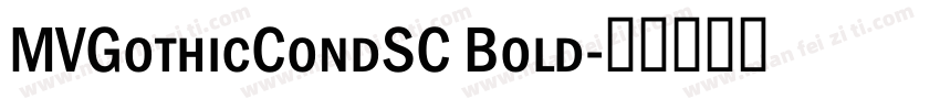 MVGothicCondSC Bold字体转换